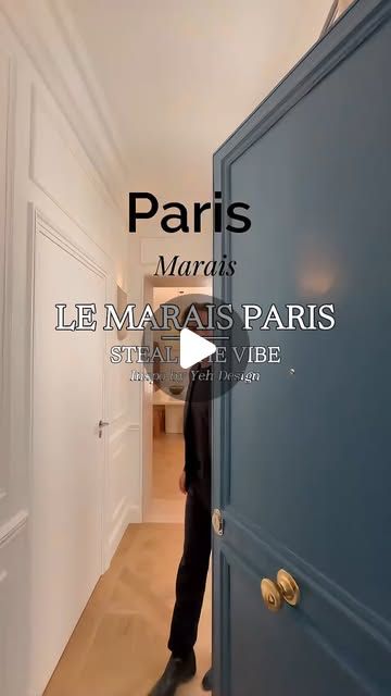 Yeh Design | by Hsiu-Li Yeh | Interior Design Studio on Instagram: "Dear design friends, I can’t get enough of Parisian architecture and vibes. Who is with me on this? 

Here is another fantastic example of an apartment in Le Marais. If I would have the money, I would buy this 😃

Until then let’s recreate this vibe. Here are 12 tips to help you move forward:

1- Light ceiling and walls. Linen/fabric look modern lantern pendants above the dining table.

2- Light walls, same as ceiling, with rich molding.

3- Modern art deco light color wall lamps.

4- Travertine all round frame in door opening.

5- Modern black spotlights in the ceiling in the living and kitchen areas.

6- Round edges kitchen island and sofa. Dark wooden kitchen, viola marble counter top with 3 layer round edges. The cooki Parisian Apartment Kitchen, Dark Wooden Kitchen, Modern Parisian Interior Design, Modern Parisian Interior, Parisian Interior Design, Modern Lantern, Light Walls, Art Deco Light, Modern Parisian