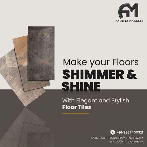 Ceramic Tiles Social Media Post, Tiles Social Media Post, Tiles Ads, Ceramics Artist, Real Estates Design, Corporate Presentation, Stone Products, Graphic Design Ads, Shimmer Shine