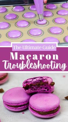 Macaroons Filling, Macaron Troubleshooting, Easy Macaroons Recipe, Italian Macarons, French Macaroon Recipes, Macarons Macaroons, Macaron Flavors, How To Make Macarons, Macaron Cookies