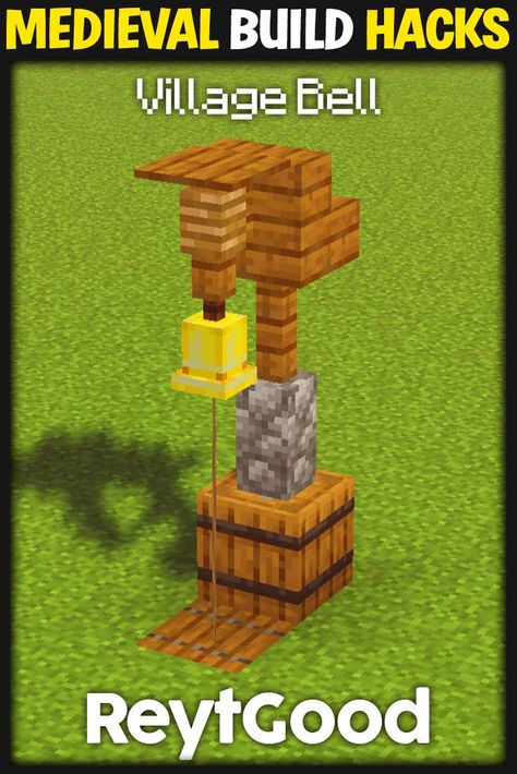 Minecraft Market Decoration, Minecraft Crafting Building, Cool Medieval Minecraft Builds, Minecraft Midieval Decorations, Armor Stand Display Minecraft, Minecraft Build Ideas Village, Aesthetic Minecraft Crop Farm, Minecraft Execution Stand, Minecraft Farm Medieval