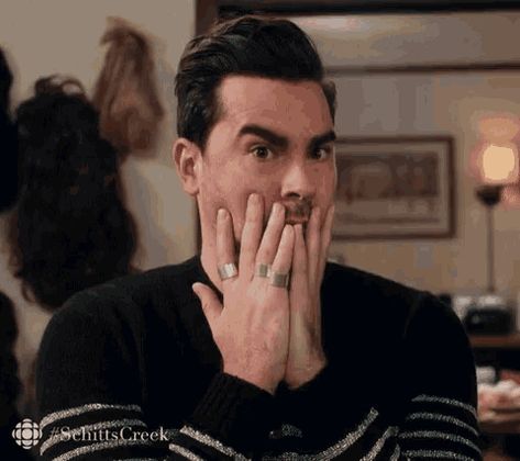 Schitt's Creek S04E13 Schitt's Creek Gif, What Gif, Daniel Levy, Ew David, Shocked Face, David Rose, Actor Studio, Schitt's Creek, Schitts Creek