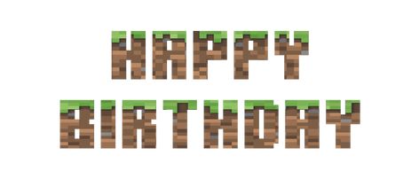 birthday minecraft Minecraft Happy Birthday, Font Happy Birthday, Minecraft Font, Birthday Words, Minecraft Birthday, Purple Aesthetic, 5th Birthday, Minecraft, Lion