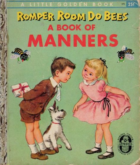 Manners to Teach Young Boys Eloise Wilkin, Romper Room, Old Children's Books, Golden Books, Childhood Books, Books Vintage, Golden Book, Story Books, Those Were The Days