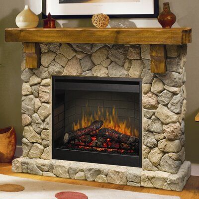 Fireplace Hearth Decor, Stone Electric Fireplace, Hearth Decor, Electric Fireplace With Mantel, Fireplace Style, Best Electric Fireplace, Fireplace Redo, Fireplace Inspiration, Mantel Surround