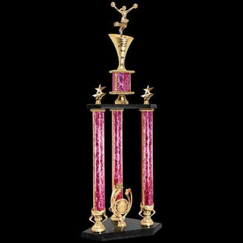 Cheer Trophy Cheerleading Trophy Awards Cheer Trophy, Fantasy Football Gifts, Basketball Cheer, Cheer Captain, Football Trophies, Football Awards, Illinois Chicago, Award Display, Corporate Awards