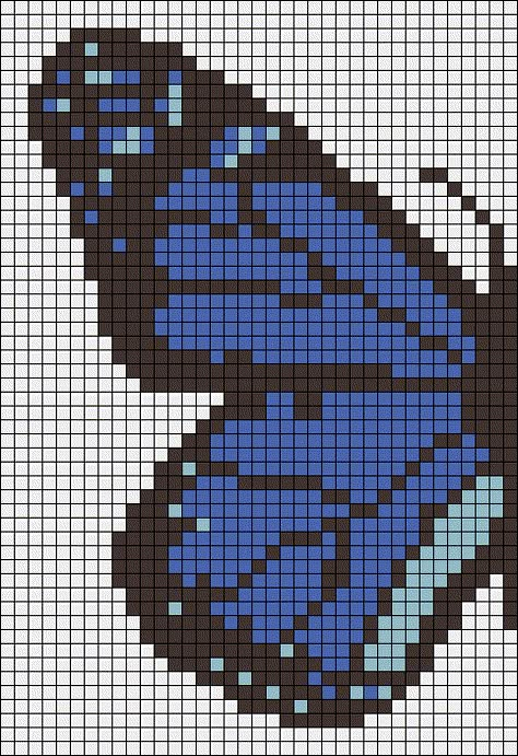 Alpha pattern #98064 variation #180603 | BraceletBook Butterfly Pixel Pattern, Pixel Art Pattern Butterfly, Alpha Patterns Butterfly, Pixel Art Cute Animals, Butterfly Alpha Pattern, Pixel Art Butterfly, Butterfly Pixel Art, Pixel Butterfly, Pixel Grid Pattern