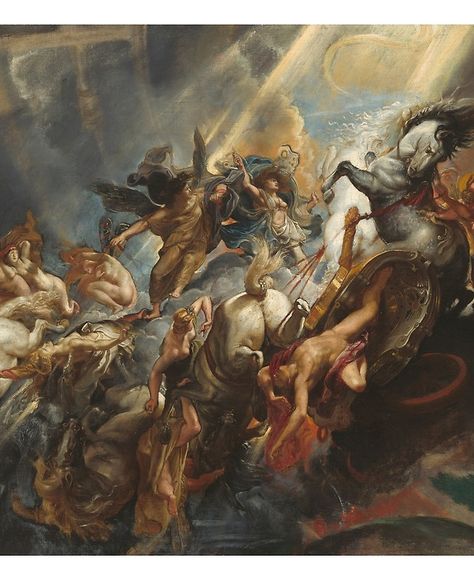 Fall Of Phaeton, Rubens Paintings, Baroque Painting, Paul Rubens, Hieronymus Bosch, West Art, Peter Paul Rubens, History Painting, Baroque Art