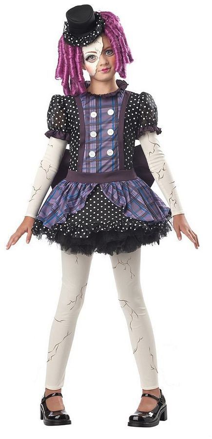 The Best Halloween Costumes For Kids by Age Group Broken Doll Halloween Costume, Halloween Costume Teenage Girl, Broken Doll Halloween, Broken Doll Costume, Rag Doll Costume, Halloween Costumes Women Scary, Diy Teen, Costumes For Teenage Girl, Teen Halloween