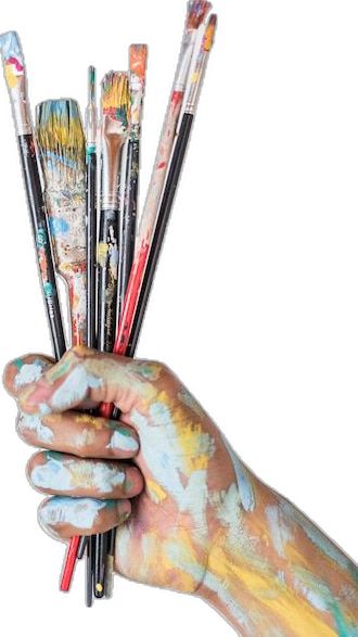 Female Artists Painting, Hands Holding Flowers, Light Blue Paints, Brush Background, Brush Drawing, Paint Tubes, Galaxy Painting, Palette Knife Painting, Painting Of Girl