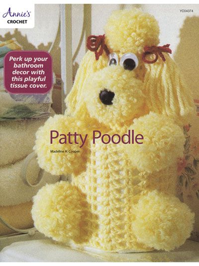 Crochet Poodle Toilet Paper Cover Pattern, Crochet Toilet Roll Cover, Crochet Dreamcatcher Pattern, Toilet Paper Cover, Popcorn Stitch, Tissue Cover, Crochet Christmas Decorations, Pom Pom Crafts, Crochet Magazine