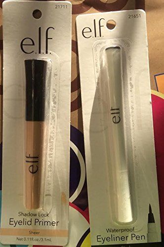 e.l.f. Shadow Lock Eyelid Primer with ELF Waterproof Eyeliner Pen * Continue to the product at the image link. (This is an affiliate link) #EyeLinerShadowCombinations Eyelid Primer, Eyeshadow Primer, Eyeliner Pen, Waterproof Eyeliner, Cool Eyes, Eye Shadow, Elf, Eyeliner, Pen