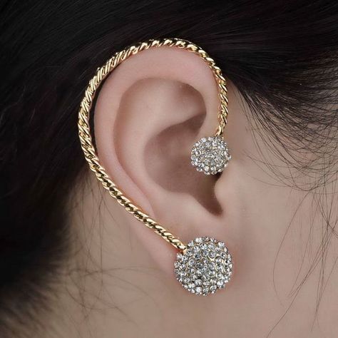 #latest #trending#earring #likeforlikes #bestvideo #fashion #fashionicon #youtubeshorts #shorts#fashionstyle #earcuffs#newdesigns #fancyjewellery Designer Wedding Jewelry, Rhinestone Ear Cuff, Jewellery Board, Clip Earring, Handmade Gold Jewellery, Indian Jewellery Design Earrings, Black Beaded Jewelry, Gold Ear Cuff, Cuff Jewelry