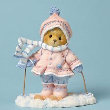 Cherished Teddies Time with You is Snow Much Fun Aimee Skiing Bear Figurine Enesco Figurines, Christmas Bears, Clay Bear, Teddy Collections, Ski Decor, Calico Kitten, Teddy Bear Pictures, Snow Much Fun, Cherished Teddies