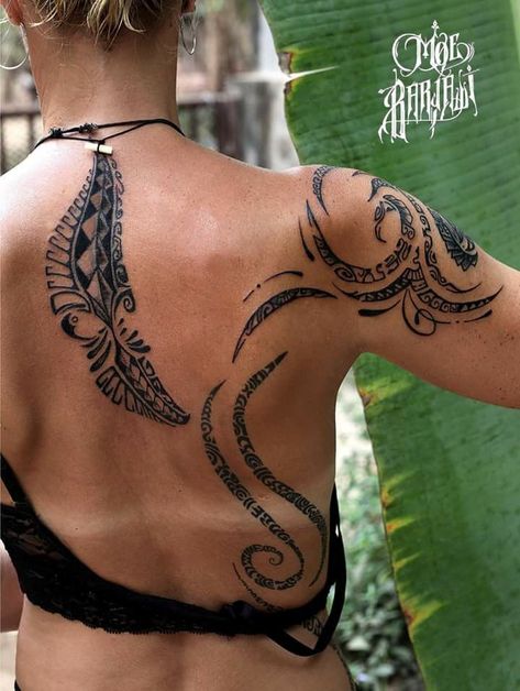 Polynesian Tattoos Women, Maori Tattoos, Polynesian Tattoo Designs, Marquesan Tattoos, Maori Tattoo Designs, Wing Tattoo, Hawaiian Tattoo, Maori Tattoo, Female Tattoo