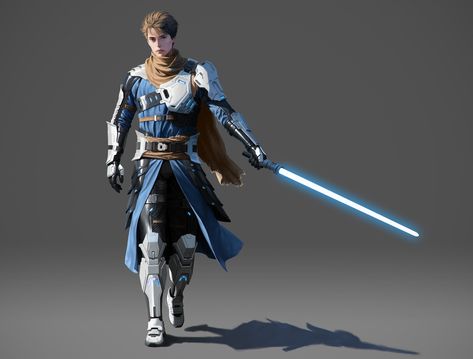 Jedi Armor, Grey Jedi, Jedi Art, Star Wars Light, Star Wars Sith, Star Wars Design, Star Wars Characters Pictures, Star Wars Concept Art, Star Wars Outfits