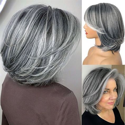 Blending gray hair