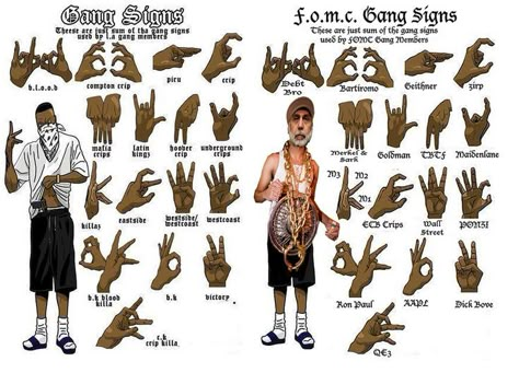 Gang Signal, Gang Symbols, 90s Rappers Aesthetic, Uncle Ben, Zombie Army, Gang Signs, Dope Cartoons, Gang Culture, Hip Hop Artwork