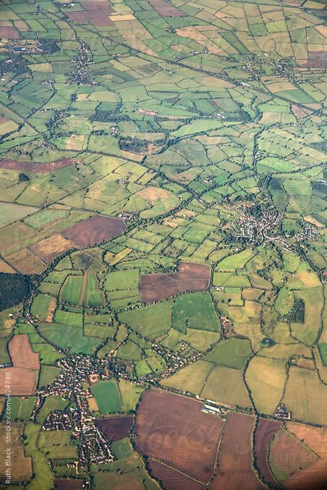 Aerial Views Landscape, Rural England, Aerial Images, Fantasy City, Drone Photos, Rural Landscape, A Level Art, Colorful Landscape, Birds Eye View