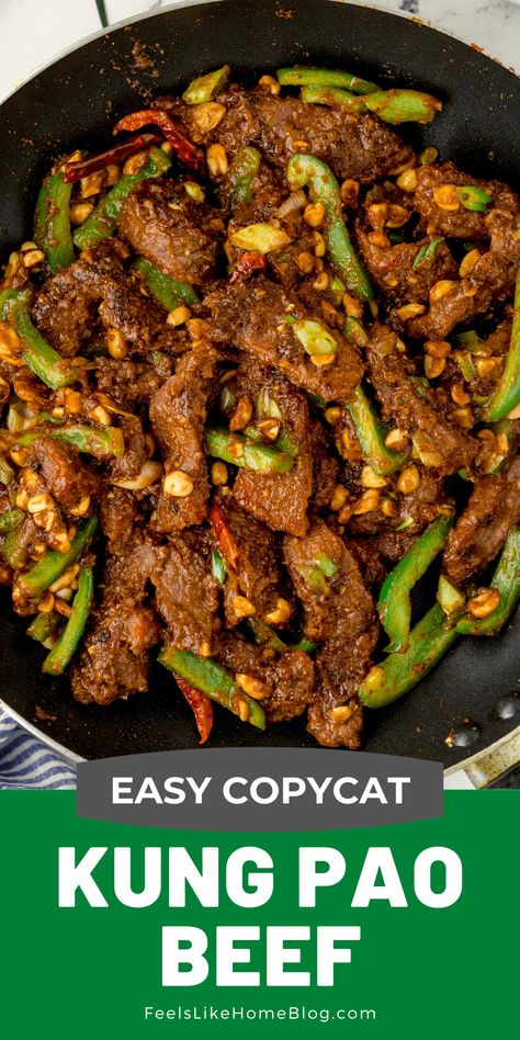 Beef Kung Pao, King Pao Beef, Kung Pow Beef, Kung Pao Beef Bowl, Kung Pao Beef, Kobe Beef Recipes, Kung Pao Beef Recipe, Holiday Snacks Appetizers, Beef Bowl Recipe