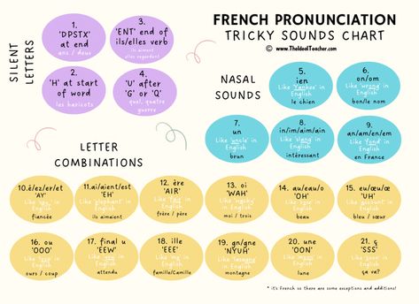 French Vowel Pronunciation, French Pronunciation Guide, French Alphabet Pronunciation, Duolingo French, A Level French, French Nouns, Gcse French, Beginner French, French Speaking Countries