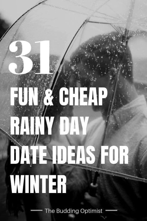 Don't let a rainy day put a damper on your romance. Here are some fun and affordable rainy day date ideas to make your indoor dates just as romantic! On this list there are rainy day date ideas at home, indoor date ideas, and rainy day dates outside. #romanticdates #dateideas #indoordates #rainydaydateideas #rainydayromance🔆#LoveStory #RomanticEncounters #HeartfeltConnections #DateNightIdeas #SoulmateSearch #FlirtyFridays #CandlelitDinners #StarryEyedMoments #LoveQuotes #DreamyDates #WhisperedPromises #AmourAdventures Rainy Day Date Ideas, Indoor Dates, Rainy Day Dates, Date Ideas At Home, Indoor Date Ideas, Winter Date Ideas, Cheap Date Ideas, Day Date Ideas, Date Activities