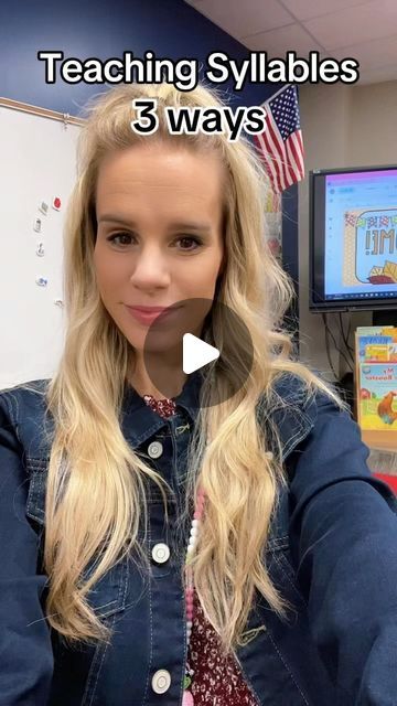 Lisa Elaine Peters on Instagram: "Teaching syllables! 3 ways! 1. Clap the beats in the word 2. Hand under jaw to count how many times it drops 3. Hum the word! Each time you hear your voice, that’s a syllable #syllables #teachingontiktok #teaching #kindergartenteacher #letters #lettersounds #phonics #abcs #scienceofreading #scienceofreadinginstruction #reading #spelling #learntoread #educationalvideo #learningresources #homeschool #studentteacher #futureteacher #learntospell #english #sor" Teaching Syllables First Grade, How To Teach Syllables, Teaching Syllables Kindergarten, Syllabication Worksheets, What Is A Syllable, Syllables Kindergarten, Syllable Games, Teaching Syllables, Reading Interventionist