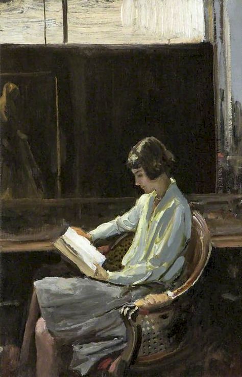 https://flic.kr/p/Bj4Wvn | lavery, sir john - Alice | Sir John Lavery  1856-1941  Ierland John Lavery, Girls Reading, Irish Painters, Women Reading, Books To Read For Women, Mary Cassatt, Reading Art, Irish Art, Woman Reading