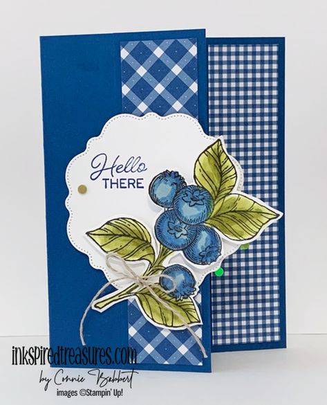 CS130 - Blueberry Bunches - Inkspired Treasures Wink Of Stella, Stamping Up Cards, Pretty Cards, Stamping Up, Simple Cards, Blueberries, Stampin Up Cards, Card Craft, Making Ideas