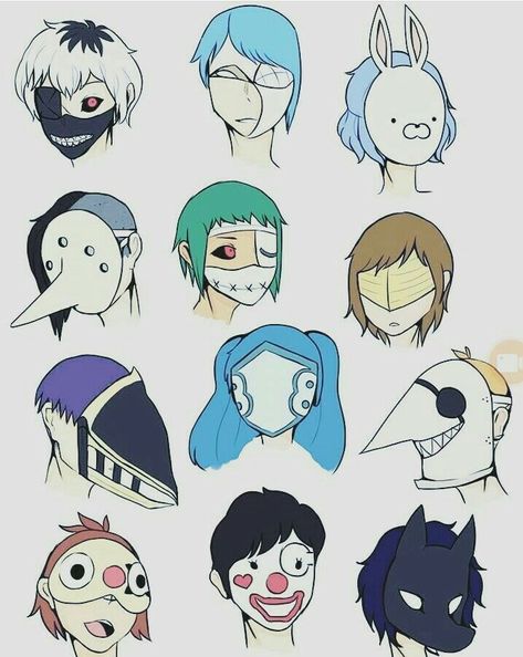 Tokyo Ghoul mask Tokyo Ghoul Mask Maker, Anime Mask Design Ideas, Mask Drawing Anime, Tokyo Ghoul Mask Design, Tokyo Ghoul Masks Ideas, Anime With Mask, Oc With Mask, Dnd Mask, Mask Design Drawing