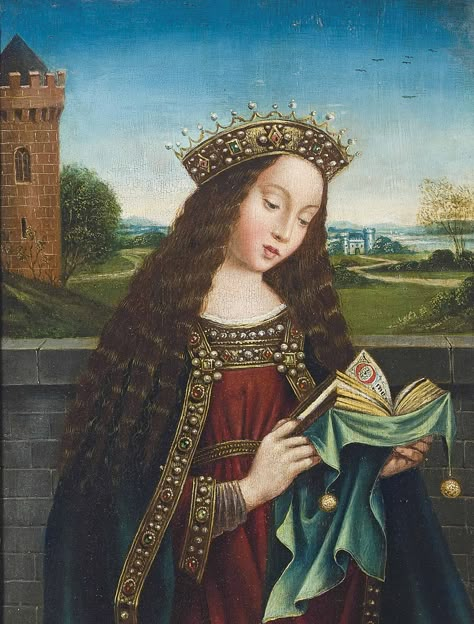 Saint Barbara, Medieval Artwork, Van Eyck, Medieval Paintings, Jan Van Eyck, Hieronymus Bosch, Historical Art, Ancient Aliens, Art Historian