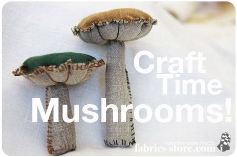 Sew Mushroom Patterns, Sewn Mushroom Pattern, Textile Mushrooms Diy, Textile Mushrooms, Textile Mushroom Tutorial, Felt Mushroom, Sewing Machine Reviews, Ann Wood, Mushroom Crafts