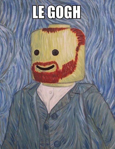 Lego Van, Doug Funnie, The Meta Picture, Arte Van Gogh, Art Parody, 웃긴 사진, Memes Humor, Bones Funny, Vincent Van Gogh