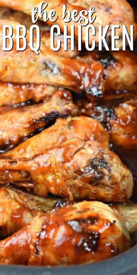 Make juicy, sweet and tangy chicken in your crockpot with this easy Slow Cooker BBQ Chicken recipe! Perfect for weeknights, impressive enough for guests! Bbq Chicken In Crock Pot Recipes, Bbq Chicken In Crockpot Easy, Bbq Chicken In Slow Cooker, Bbq Chicken Recipes Crockpot, Crock Pot Bbq Chicken Recipes, Bq Chicken Crockpot, Barbq Chicken Crockpot, Bbq Chicken In Crock Pot, Barbecue Chicken Crockpot Recipes