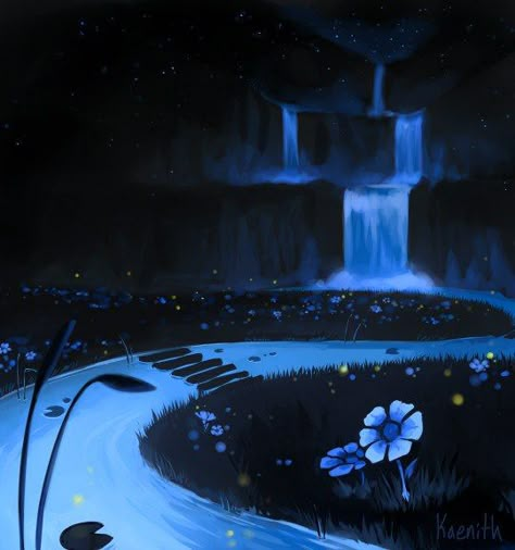 Undertale Waterfall Aesthetic, Sans Undertale Aesthetic, Undertale Waterfall Wallpaper, Undertale Widget Icons, Undertale Scenery, Undertale Visuals, Undertale Landscape, Undertale Wallpaper Aesthetic, Undertale Waterfall