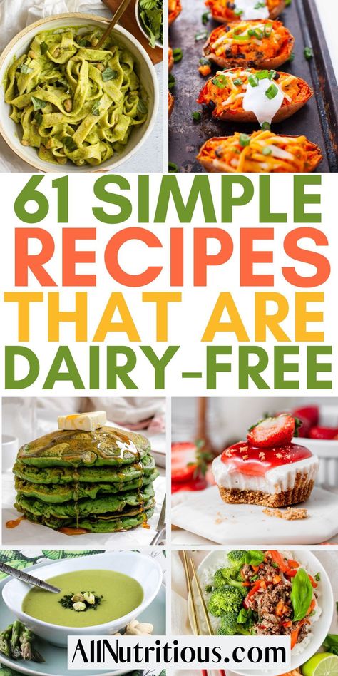 Kickstart your day with a wholesome dairy free breakfast, then indulge your sweet tooth with guilt-free, easy dessert ideas. These clean eating recipes, designed for healthful living, will inspire you to embrace a dairy-free lifestyle, one delicious bite at a time. Dairy And Egg Free Meals, No Dairy Meal Plan, Recipes Without Dairy Products, Easy Non Dairy Breakfast Ideas, Instant Pot Dairy Free Recipes, Egg And Milk Free Recipes, Dinner Recipes Without Dairy, No Dairy Breakfast Ideas, Low Fat Dairy Free Recipes