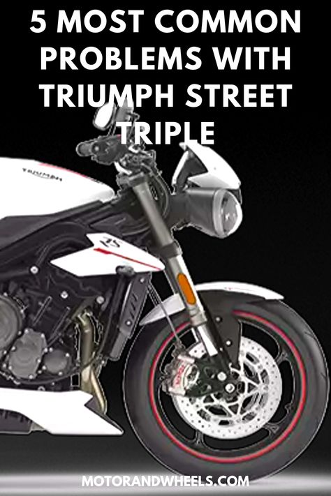 Triumph has made leaps in improving the Street Triple.  This motorbike is both powerful and fun to ride, but there are still common problems with the Street Triple that often arise. Let’s take a look at some of the issues that come up with the Triumph Street Triple motorcycles. #triumph #triumphstreettriple #triumphmotorcycles #triumphbikes #motorbikes #motorcycles Motorbike Quote, Classic Triumph Motorcycles, Motorcycle Memes, Triumph Motorbikes, Custom Bikes Cafe Racers, Motorcycle Tips, Triumph Bikes, Funny Motorcycle, Triumph Street Triple