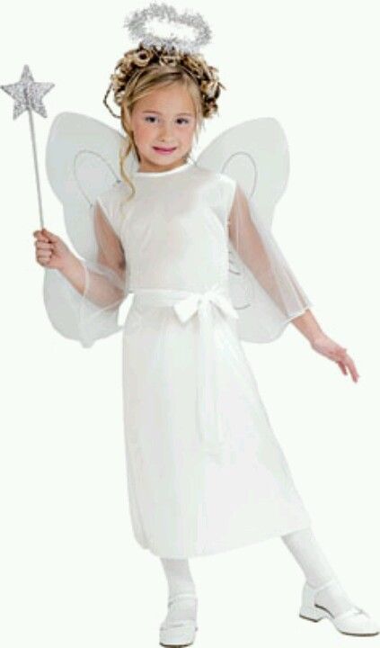 Katie's costume Girls Angel Costume, Nativity Costumes, Angel Halloween Costumes, Christmas Pageant, Angel Outfit, Angel Costume, Holiday Costumes, Halloween Costume Shop, Angel Dress