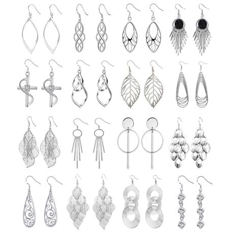 PRICES MAY VARY. 【Economic Earrings Set】: Comes with 16 pairs different fashion earrings, offer you many choices of daily wearing, economical and affordable, the fish-hook closures make for easy on and off and provide graceful movement every time you turn your head, also they are lightweight silver-tone earrings, can easy to wear all day. 【Ideal Accessory】: These dangle earrings offering stunning style and elegant appeal, will add classical sophistication to your style, would be a great addition Easy Jewelry Making Ideas, Graceful Movement, Wholesale Earrings, Diy Clothes And Shoes, Stunning Style, Jewelry Drawing, Silver Jewelry Earrings, Stud Jewelry, Beaded Drop Earrings