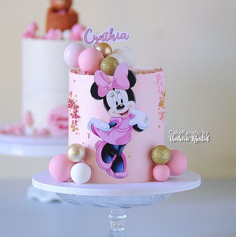 Minnie Mouse Cake Design Pink, Cake Design Pink, Mouse Cake Design, Birthday Cake Minnie Mouse, Minnie Mouse Cake Design, Congratulations Images, November Baby, Bolo Minnie, 3 Birthday