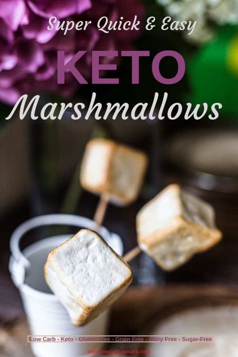 Low Carb Gingerbread Cookies, Low Carb Gingerbread, Sugar Free Marshmallows, Keto Cupcakes, Keto Candy, Recipes With Marshmallows, Low Carb Chocolate, Low Carb Sweets, Keto Cookies