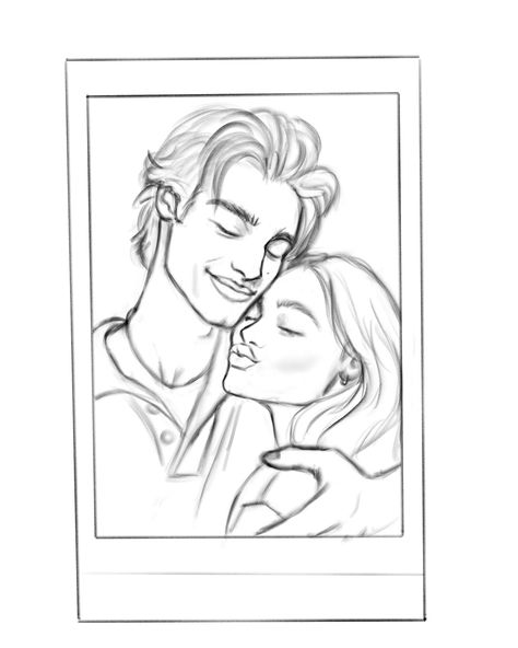 Couple in Polaroid Couple Polaroid Pictures Aesthetic, Couple Polaroid Pictures, Polaroid Pictures Aesthetic, Couple Polaroid, Polaroid Drawing, Digital Art Character Design, Digital Art Character, Art Character Design, Polaroid Pictures