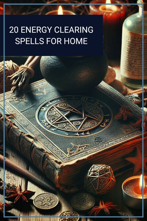 Are you feeling negative energy in your house? Explore these 20 effective spells designed to clear negative energy and promote a peaceful home atmosphere. From candles to crystals, you'll learn various techniques used in witchcraft that help you reset your living space. Step by step, each spell is perfect for beginners looking to incorporate spiritual practices into their daily lives. Enhance the good vibes and moves stagnant energy away. A magical reading perfect for anyone interested in witchcraft and energy healing at home. Spell To Get A House, Home Spells, Witchcraft Movie, Witchcraft Shop, Banishing Spell, Stagnant Energy, Protective Charms, Witchcraft Spells, Sage Smudging