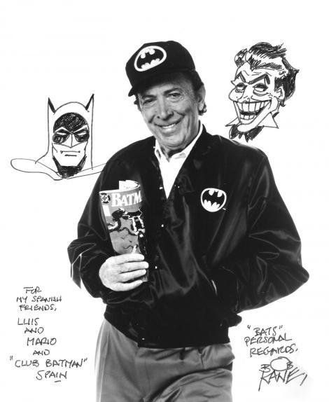 Bob Kane with Batman and Joker Real Batman, Batman Story, Batman Love, Comic Book Writer, Batman 1966, Batman Pictures, Bob Kane, Batman Vs Superman, Book Writer