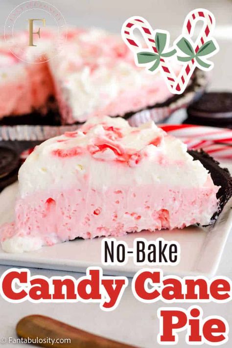 Candy Cane Pie No Bake Candy Cane Pie, Candy Cane Pie Recipe, Peppermint Pie Recipe, No Bake Candy, Candy Cane Pie, Candy Cane Dessert, No Bake Christmas, Hosting A Christmas Party, Christmas Recipe Ideas