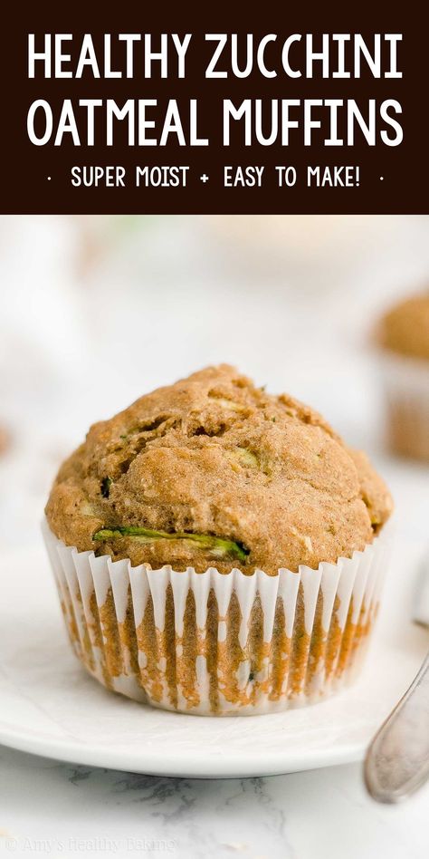 Best Zucchini Muffins, Zucchini Oatmeal Muffins, Healthy Zucchini Muffins, Gluten Free Zucchini Muffins, Zucchini Bread Muffins, Zucchini Muffins Healthy, Zucchini Oatmeal, Oatmeal Muffins Healthy, Greek Yogurt Muffins