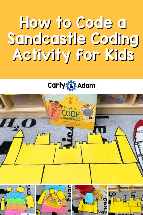 You can use this activity as a STEM center, or makerspace activity to be used throughout the school year. Coding Stem Activities, How To Code A Sandcastle Activities, Coding For Preschoolers, Prep Teacher, Coding Activities For Kids, Candy Charcuterie Board, Unplugged Coding Activities, Candy Charcuterie, Library Lesson Plans