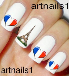 Eiffel Tower Nails, Blue Eiffel Tower, Olympic Nails, Flag Nails, Paris Nails, Line Nail Art, Geometric Nail Art, Matte Nails Design, Geometric Nail