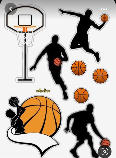 Nba Cake Topper Printable, Basketball Theme Cake Topper Printable, Basketball Cake Topper Free Printable, Basketball Cake Topper Printable, Birthday Basketball Theme, Nba Cake, Basketball Theme Cake, Happy Birthday Basketball, Basketball Cake Topper