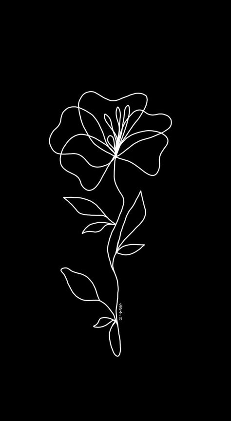 Line Art Design Black Background, White Line Drawings On Black Background, Black And White Line Painting, Line Art Stencil, Aesthetic Tshirt Print Ideas, Black Background White Drawing, Black Outline Drawings, Line Art Black Background, Outline Flower