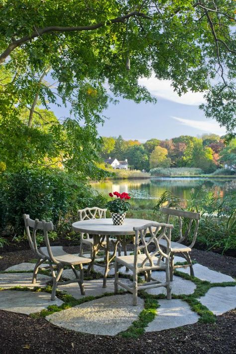 Storage Inspiration, Garden Pathway, Small Backyard Design, Outdoor Dining Area, Garden Cottage, Outdoor Rooms, Porch Ideas, Shade Garden, Backyard Design